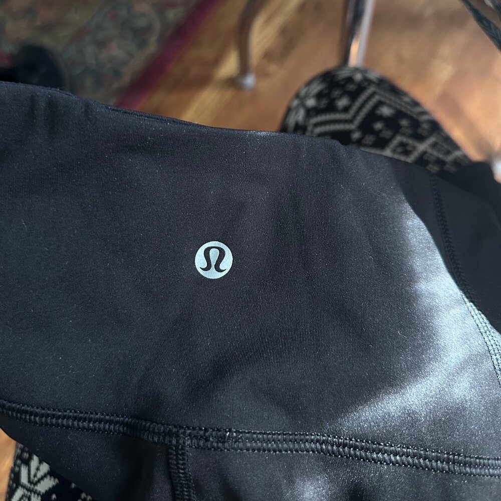 Black Mesh Lululemon Leggings